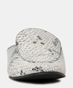 Rag & Co Flats MARLA Black Metallic Leather Mules 12 Rag & Co Flats MARLA Black Metallic Leather Mules