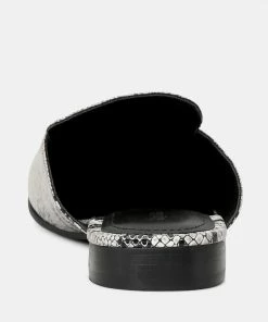 Rag & Co Flats MARLA Black Metallic Leather Mules 14 Rag & Co Flats MARLA Black Metallic Leather Mules