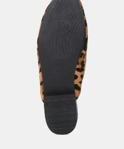 Rag & Co Flats MARLA Leopard Metallic Leather Mules