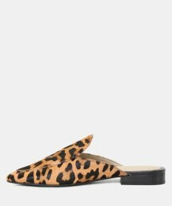 Rag & Co Flats MARLA Leopard Metallic Leather Mules