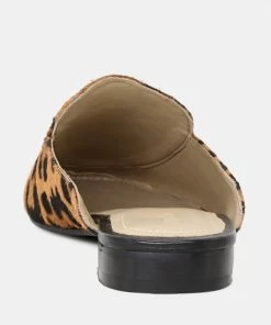 Rag & Co Flats MARLA Leopard Metallic Leather Mules