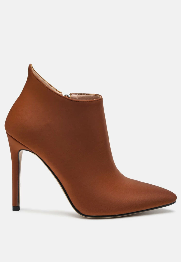 Rag & Co MELBA Pointed Toe Stiletto Boot In Brown Boots 4 Rag & Co MELBA Pointed Toe Stiletto Boot In Brown Boots