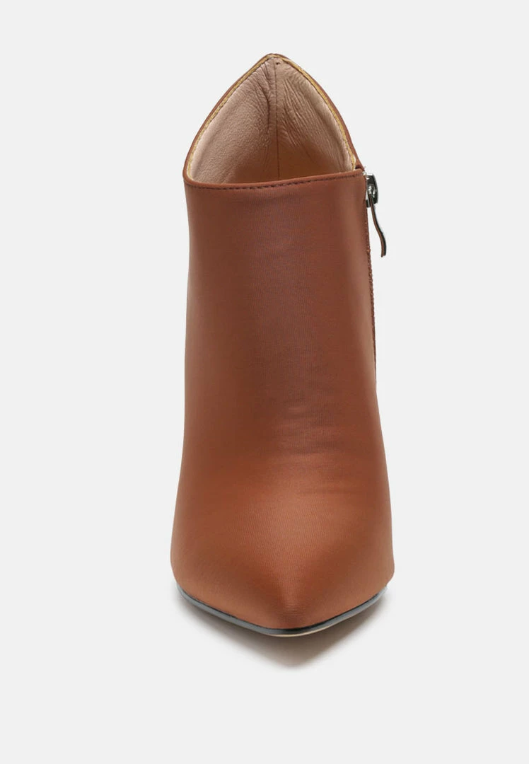 Rag & Co MELBA Pointed Toe Stiletto Boot In Brown Boots 5 Rag & Co MELBA Pointed Toe Stiletto Boot In Brown Boots