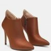 Rag & Co MELBA Pointed Toe Stiletto Boot In Brown Boots
