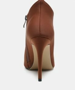 Rag & Co MELBA Pointed Toe Stiletto Boot In Brown Boots 13 Rag & Co MELBA Pointed Toe Stiletto Boot In Brown Boots