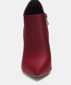 Rag & Co MELBA Pointed Toe Stiletto Boot In Burgundy Boots
