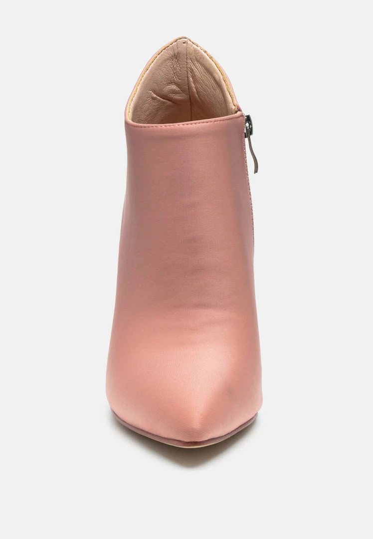 Rag & Co MELBA Pointed Toe Stiletto Boot In Nude 5 Rag & Co MELBA Pointed Toe Stiletto Boot In Nude