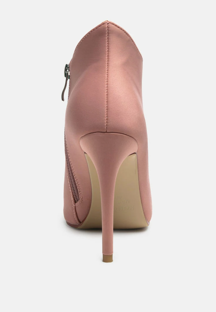 Rag & Co MELBA Pointed Toe Stiletto Boot In Nude 7 Rag & Co MELBA Pointed Toe Stiletto Boot In Nude