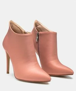 Rag & Co MELBA Pointed Toe Stiletto Boot In Nude