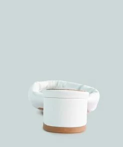 Rag & Co MEMESTAR White Low Heel Thong Sandals 13 Rag & Co MEMESTAR White Low Heel Thong Sandals