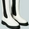 Rag & Co X MILLER Chelsea Classic White Boot Boots