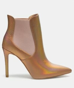 Rag & Co MOLINA High Heeled Chelsea Boot In Gold