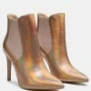 Rag & Co MOLINA High Heeled Chelsea Boot In Gold