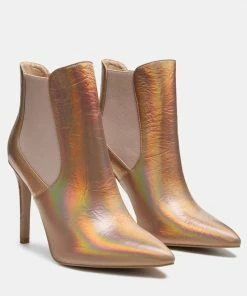 Rag & Co MOLINA High Heeled Chelsea Boot In Gold