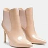 Rag & Co Boots MOLINA High Heeled Chelsea Boot In Nude 1 Rag & Co Boots MOLINA High Heeled Chelsea Boot In Nude