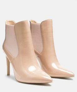 Rag & Co Boots MOLINA High Heeled Chelsea Boot In Nude