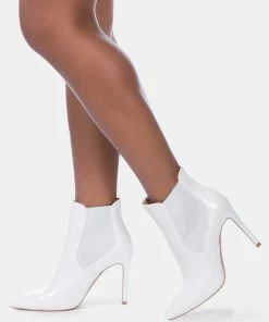 Rag & Co Boots MOLINA High Heeled Chelsea Boot In White