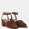 Rag & Co MON-BEAU Fine Suede Block Heeled Sandal In Tan Sandals 2 Rag & Co MON-BEAU Fine Suede Block Heeled Sandal In Tan Sandals