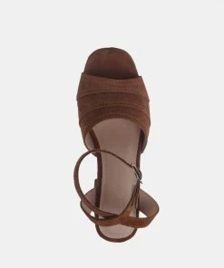 Rag & Co MON-BEAU Fine Suede Block Heeled Sandal In Tan Sandals 14 Rag & Co MON-BEAU Fine Suede Block Heeled Sandal In Tan Sandals