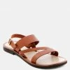 Rag & Co MONA Tan Flat Summer Sandals