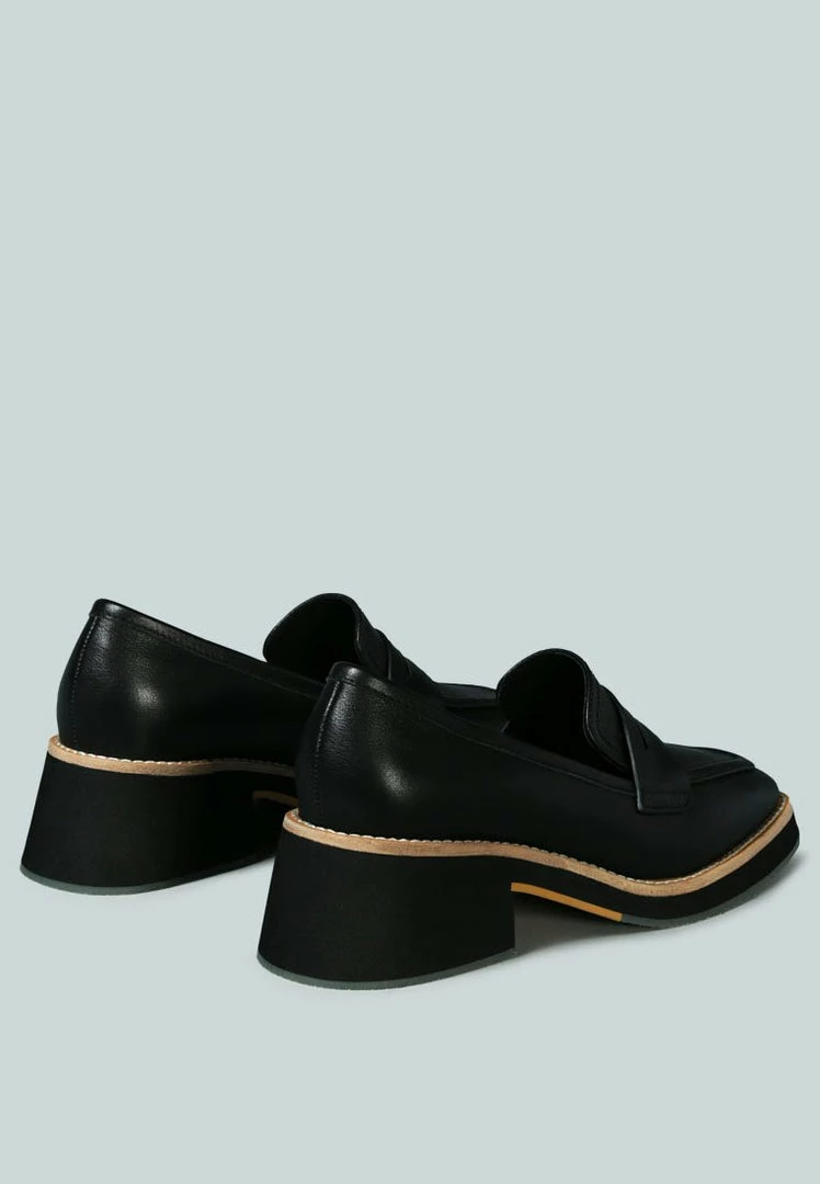 Rag & Co X Flats MOORE Lead Lady Loafers In Black 6 Rag & Co X Flats MOORE Lead Lady Loafers In Black