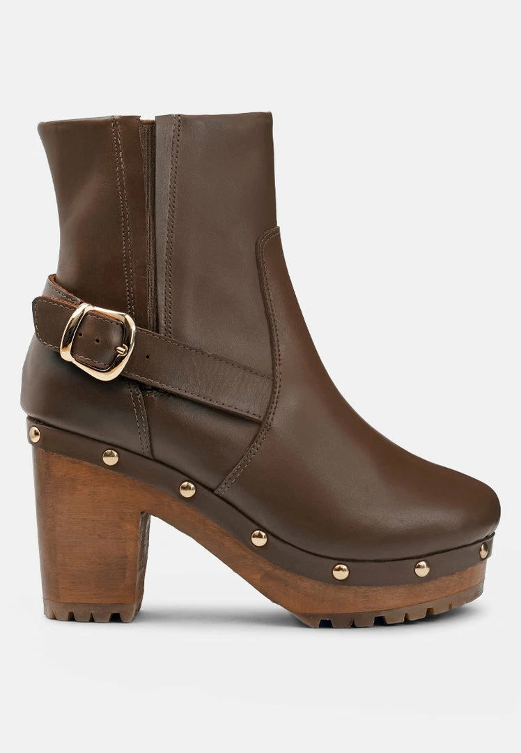 Rag & Co MUKLUK Brown Handcrafted Leather Ankle Boots 4 Rag & Co MUKLUK Brown Handcrafted Leather Ankle Boots