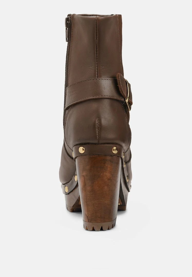 Rag & Co MUKLUK Brown Handcrafted Leather Ankle Boots 7 Rag & Co MUKLUK Brown Handcrafted Leather Ankle Boots