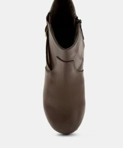 Rag & Co MUKLUK Brown Handcrafted Leather Ankle Boots 14 Rag & Co MUKLUK Brown Handcrafted Leather Ankle Boots