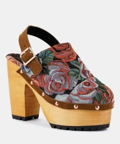 Rag & Co MURAL Tapestry Handcrafted Clogs