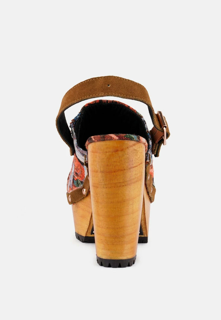 Rag & Co MURAL Tapestry Handcrafted Clogs 8 Rag & Co MURAL Tapestry Handcrafted Clogs