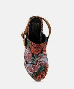 Rag & Co MURAL Tapestry Handcrafted Clogs 16 Rag & Co MURAL Tapestry Handcrafted Clogs