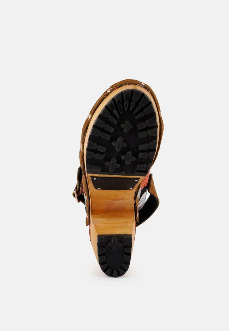 Rag & Co MURAL Tapestry Handcrafted Clogs 10 Rag & Co MURAL Tapestry Handcrafted Clogs