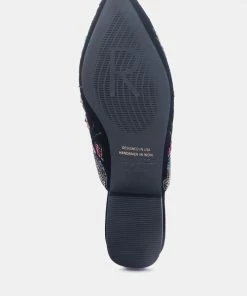Rag & Co Flats Marcella Embroidered Mules 14 Rag & Co Flats Marcella Embroidered Mules