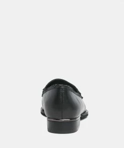 Rag & Co NADIA Black Leather Penny Loafers Loafers & Ballerinas 15 Rag & Co NADIA Black Leather Penny Loafers Loafers & Ballerinas