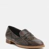 Rag & Co Loafers & Ballerinas NADIA Brown Snake Textured Loafers 2 Rag & Co Loafers & Ballerinas NADIA Brown Snake Textured Loafers