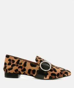 Rag & Co NAOMI Leopard Printed Loafers