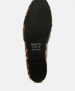 Rag & Co NAOMI Leopard Printed Loafers