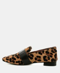 Rag & Co NAOMI Leopard Printed Loafers