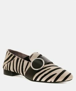 Rag & Co Loafers & Ballerinas NAOMI Zebra Printed Loafers