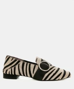 Rag & Co Loafers & Ballerinas NAOMI Zebra Printed Loafers