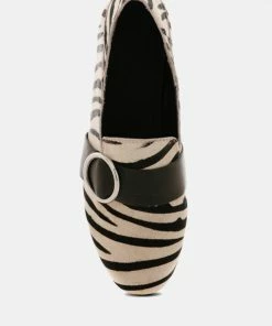 Rag & Co Loafers & Ballerinas NAOMI Zebra Printed Loafers