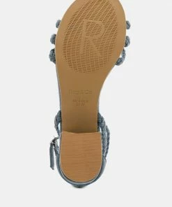 Rag & Co Sandals NICOLA Denim Block Heel Sandal 15 Rag & Co Sandals NICOLA Denim Block Heel Sandal