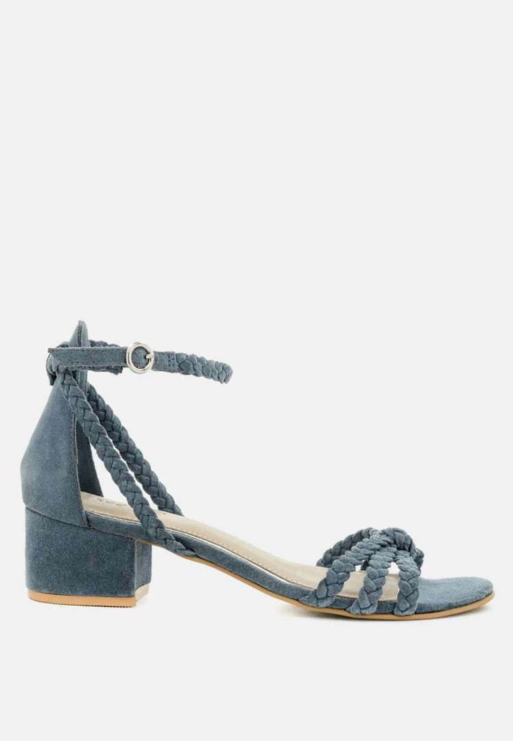 Rag & Co Sandals NICOLA Denim Block Heel Sandal 4 Rag & Co Sandals NICOLA Denim Block Heel Sandal