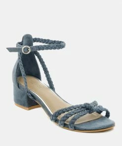 Rag & Co Sandals NICOLA Denim Block Heel Sandal