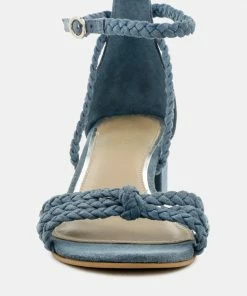 Rag & Co Sandals NICOLA Denim Block Heel Sandal 11 Rag & Co Sandals NICOLA Denim Block Heel Sandal