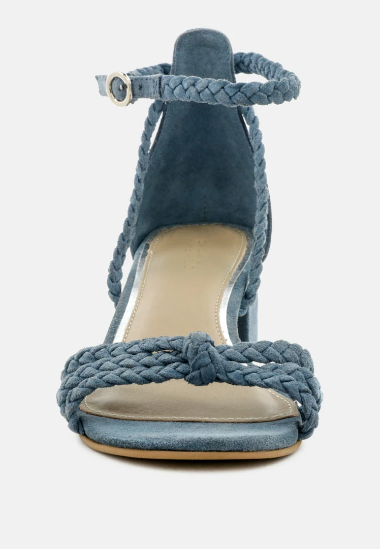 Rag & Co Sandals NICOLA Denim Block Heel Sandal 5 Rag & Co Sandals NICOLA Denim Block Heel Sandal