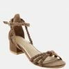 Rag & Co NICOLA Taupe Block Heel Sandal Sandals 1 Rag & Co NICOLA Taupe Block Heel Sandal Sandals