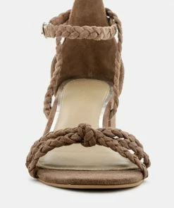 Rag & Co NICOLA Taupe Block Heel Sandal Sandals