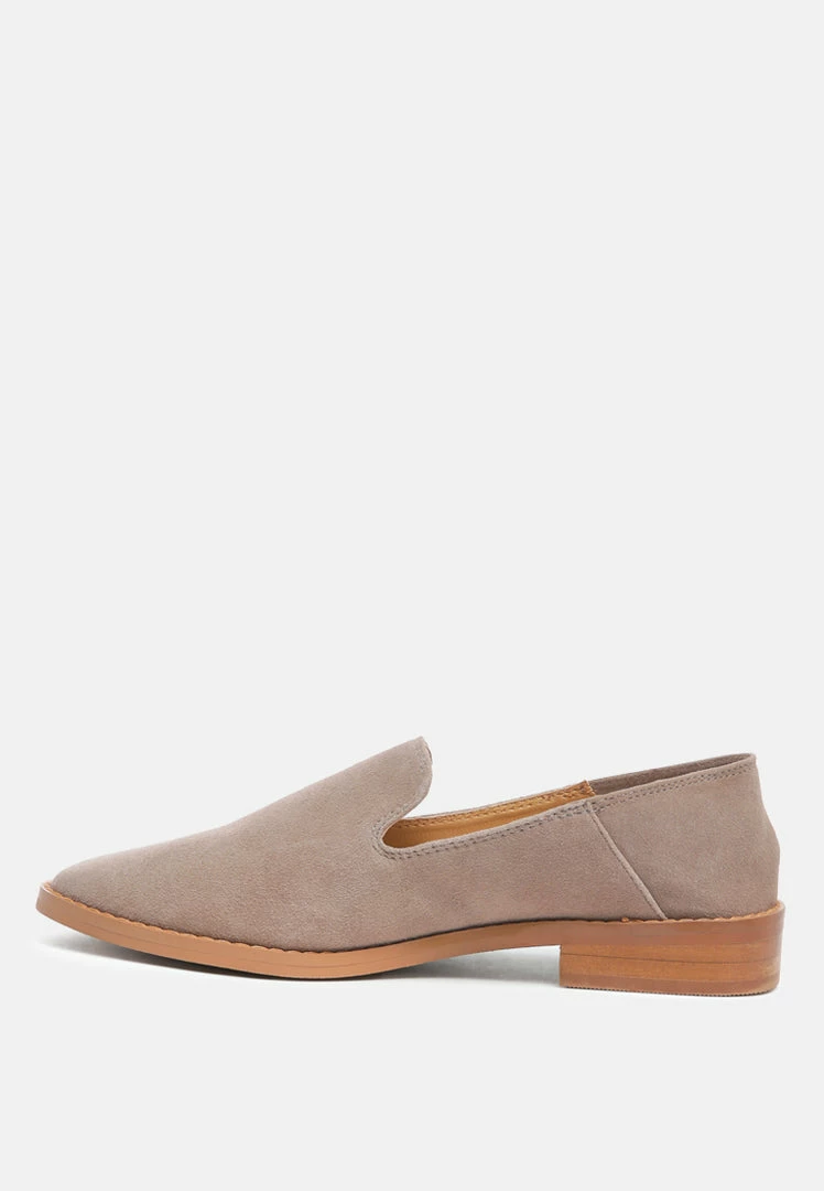 Rag & Co Loafers & Ballerinas OLIWIA Taupe Classic Suede Loafers 6 Rag & Co Loafers & Ballerinas OLIWIA Taupe Classic Suede Loafers