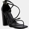 Rag & Co OPULENCE Black High Heeled Dress Sandal